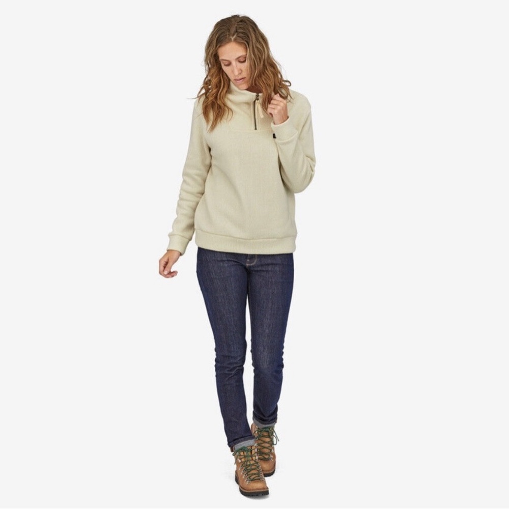 Patagonia || Oyster White Woolie Fleece Pullover Sweater M